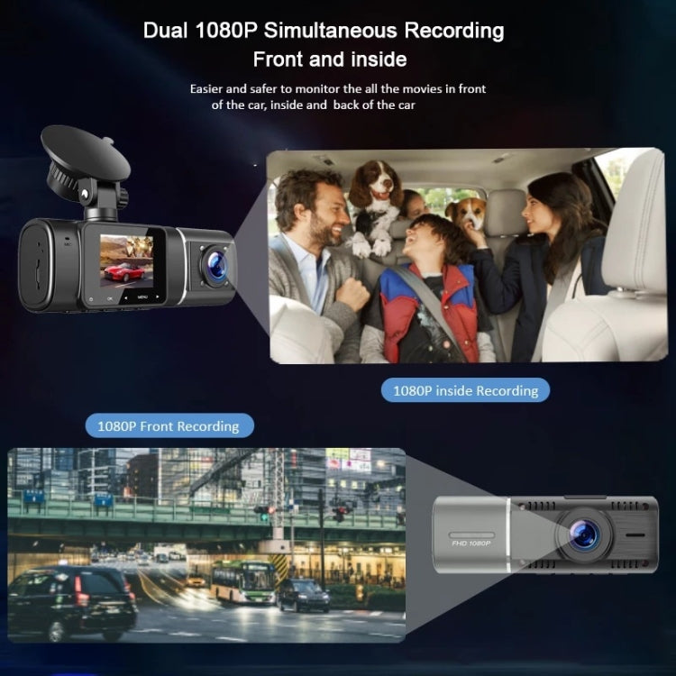 3-recording Front 1080+Internal 1080+Rear 480 HD Car Recorder - Car DVRs by PMC Jewellery | Online Shopping South Africa | PMC Jewellery | Buy Now Pay Later Mobicred