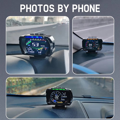 HUD Head-up Display OBD LCD Mileage Speedometer(Korean Version) - Head Up Display System by PMC Jewellery | Online Shopping South Africa | PMC Jewellery | Buy Now Pay Later Mobicred