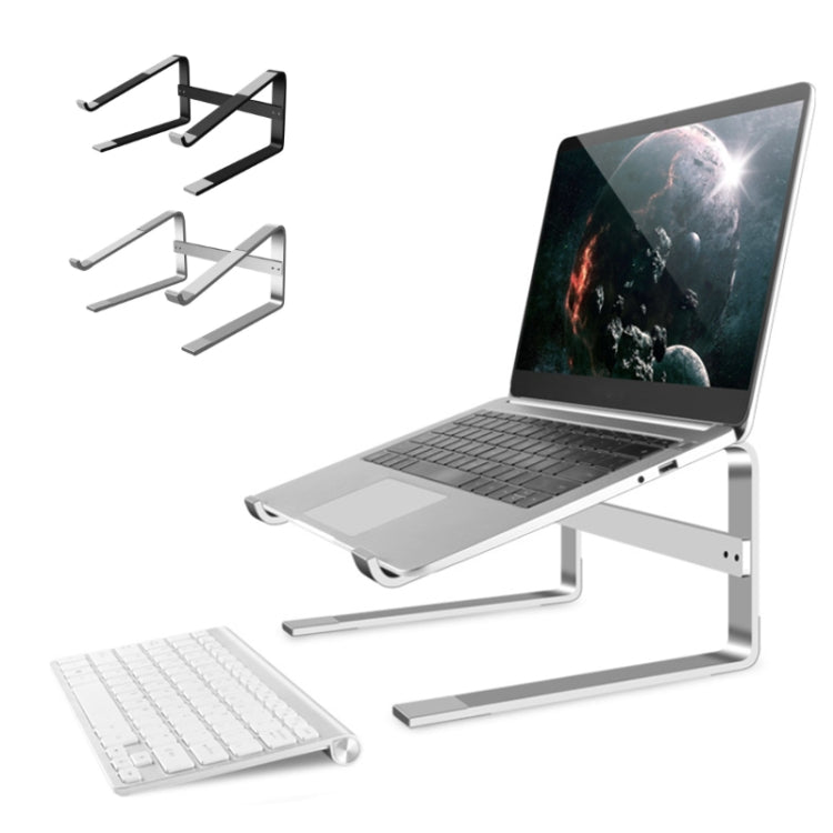 Desktop Aluminum Alloy Heightened Heat Dissipation Laptops Stand(Silver) - Laptop Stand by PMC Jewellery | Online Shopping South Africa | PMC Jewellery | Buy Now Pay Later Mobicred