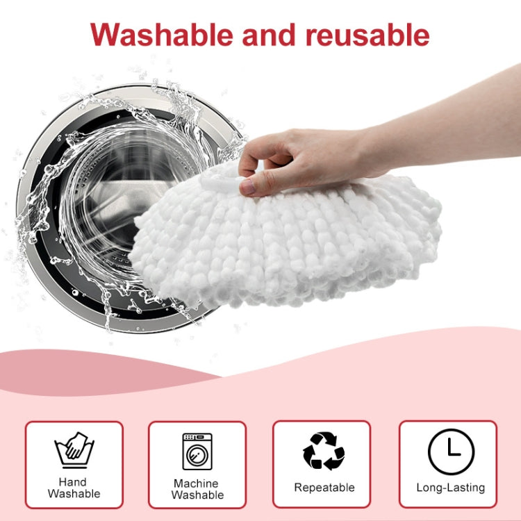 For Vileda / O-Cedar EasyWring Spin Mop Replacement Pad Microfiber Rag(White) - Handheld Cleaner & Mops by PMc TechLife | Online Shopping South Africa | PMc TechLife | Buy Now Pay Later Mobicred
