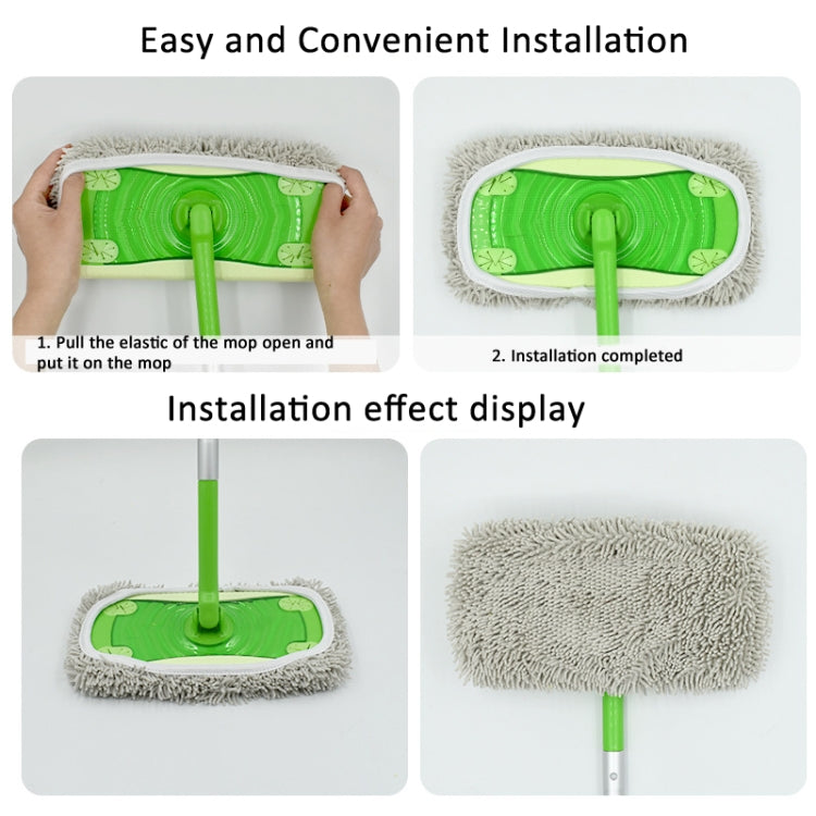 For Swiffer Sweeper and Other 10-inch Flat Mop Replacement Pads Coral Fleece Gray - Handheld Cleaner & Mops by PMc TechLife | Online Shopping South Africa | PMc TechLife | Buy Now Pay Later Mobicred