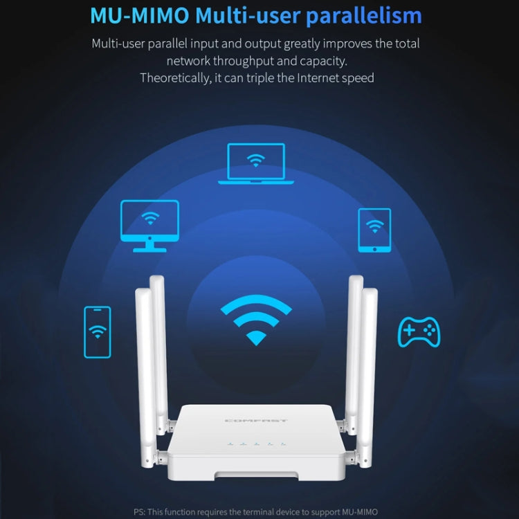 COMFAST CF-WR630AX 3000Mbps Dual-Band WiFi6 MESH Router 4x5dBi Antenna UK Plug - free shipping - PMC Jewellery - Order now!