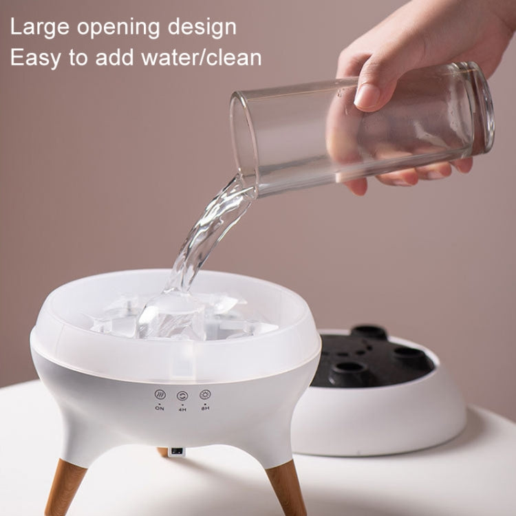 Dynamic Multi-Spray Aromatherapy Diffuser With Colorful Lights Remote Control Humidifier US Plug(V80 Spit Circle Upgrade Model) - free shipping - PMC TechLife - Order now!