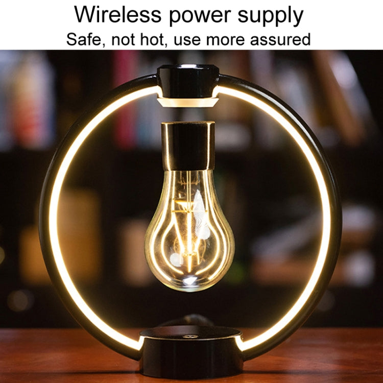 Magnetic Levitation Light Bulb Table Lamp Desktop Ambient Luminous Night Light, Specification: EU Plug(Black) - Night Lights by PMc TechLife | Online Shopping South Africa | PMc TechLife | Buy Now Pay Later Mobicred