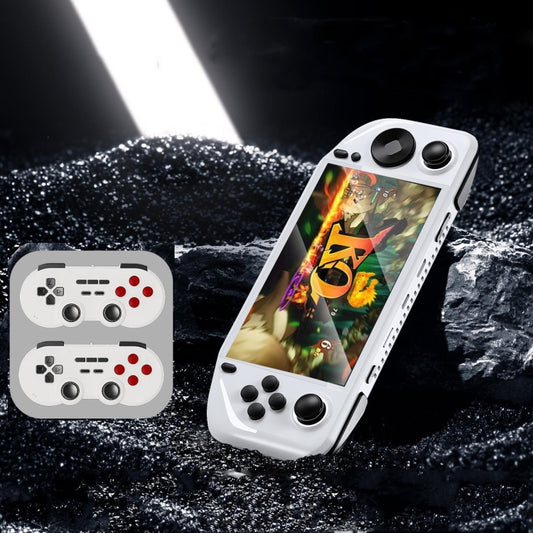 E6 Handheld Game Console 5 Inch IPS Screen Retro Gamebox  With 2 Handles 64GB(White) - Pocket Console by PMC Jewellery | Online Shopping South Africa | PMC Jewellery | Buy Now Pay Later Mobicred