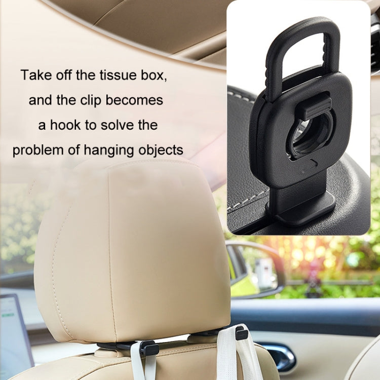 Car Sun Visor Hanging Sunroof Seat Back Tissue Box, Color: Suede Brown - Stowing Tidying by PMC Jewellery | Online Shopping South Africa | PMC Jewellery | Buy Now Pay Later Mobicred