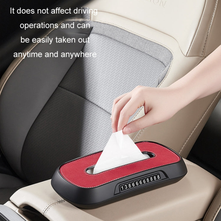 Car Sun Visor Hanging Sunroof Seat Back Tissue Box, Color: Leather Beige - Stowing Tidying by PMC Jewellery | Online Shopping South Africa | PMC Jewellery | Buy Now Pay Later Mobicred