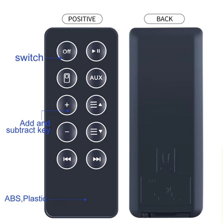 For BOSE SD10 Bluetooth Speaker Remote Control Replacement Parts(Black) - Other Accessories by PMc TechLife | Online Shopping South Africa | PMc TechLife | Buy Now Pay Later Mobicred
