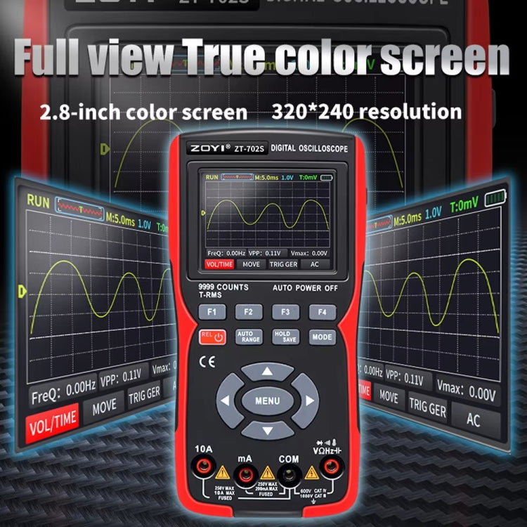 ZOYI Color Screen Multifunctional Handheld Digital Oscilloscope Multimeter(English) - Digital Multimeter by ZOYI | Online Shopping South Africa | PMC Jewellery | Buy Now Pay Later Mobicred