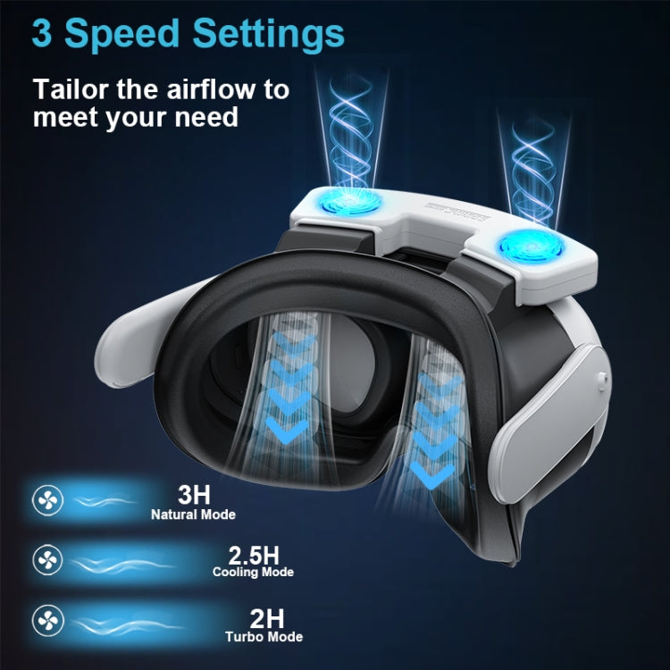 For Meta Quest 3 STARTRC GAMES VR Air Circulation Quick Removal Breathable Replacement Mask(With Fan) - free shipping - PMC Jewellery - Order now!