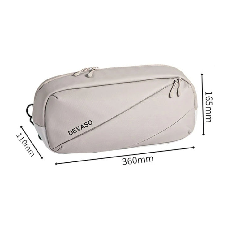 DEVASO Handheld Universal Storage Bag Crossbody Bag(Silver Enlarge) - free shipping - PMC Jewellery - Order now!