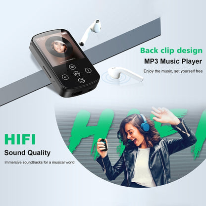 MP3 Bluetooth Music Player HIFI Sports Clip Touch Screen MP4, Memory: 16GB(Black) - MP3 Player by PMC Jewellery | Online Shopping South Africa | PMC Jewellery | Buy Now Pay Later Mobicred