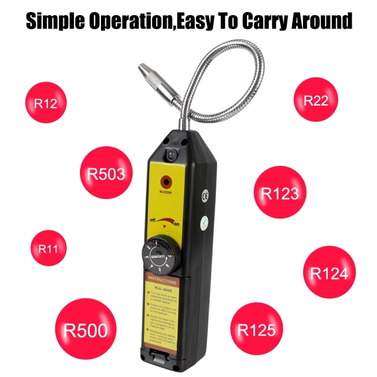 Car Halogen Air Conditioning Refrigerant Leak Detector, Model: WJL-6000 - Gas Monitor by PMC Jewellery | Online Shopping South Africa | PMC Jewellery | Buy Now Pay Later Mobicred