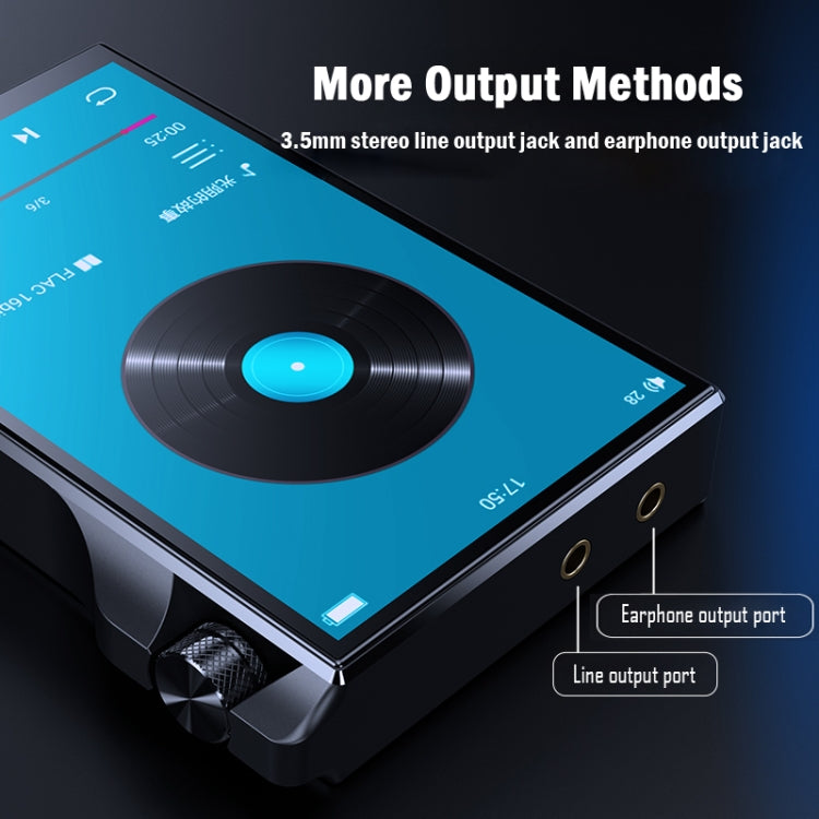 4.0 Inch Touch MP3 DSD Hard Resolution Mastering Grade Music Player, Memory: 16GB(Black) - MP3 Player by PMC TechLife | Online Shopping South Africa | PMC TechLife | Buy Now Pay Later Mobicred