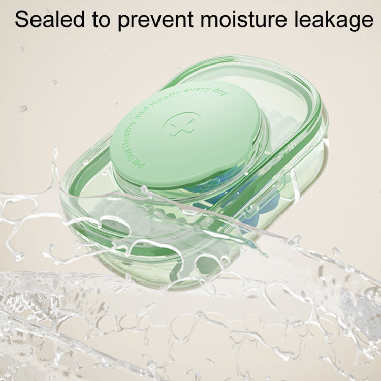 Portable Compartment Sealed Medicine Organizer Large Capacity Pill Dispenser(Transparent Blue) - free shipping - PMC TechLife - Order now!
