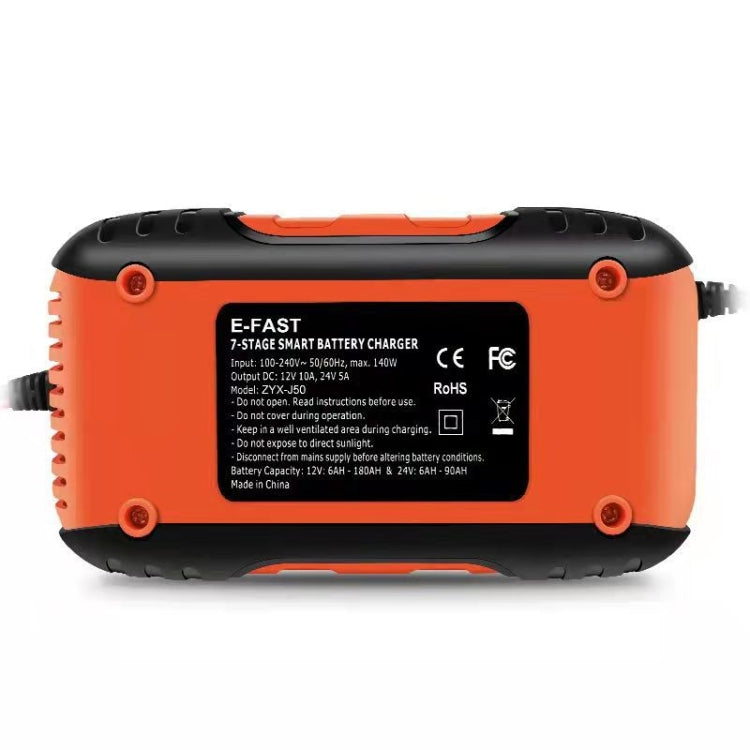 ANHTCzyx 12V/24V 6-180AH 7-Stage Smart Car Motorcycle Battery Charger(US Plug) - Battery Charger by ANHTCzyx | Online Shopping South Africa | PMC Jewellery | Buy Now Pay Later Mobicred