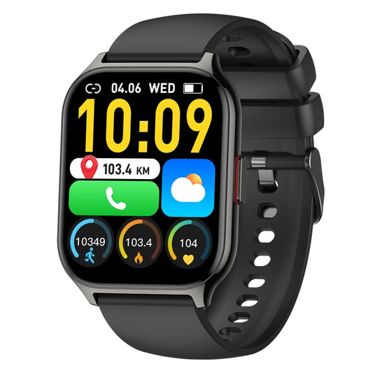 Blood Oxygen / Sleep / Heart Rate Health Monitoring Smart Watch Square Sports Watch(Black) - Smart Watches by PMC Jewellery | Online Shopping South Africa | PMC Jewellery | Buy Now Pay Later Mobicred