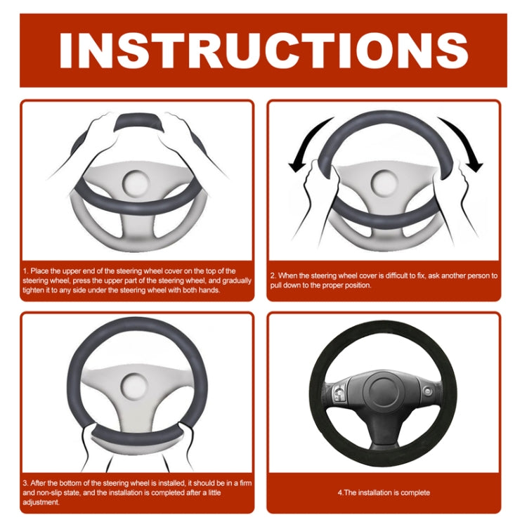 38cm Rayhong Universal Car Quick-heating Heated Steering Wheel Cover - Steering Wheel Accessories by PMC Jewellery | Online Shopping South Africa | PMC Jewellery | Buy Now Pay Later Mobicred