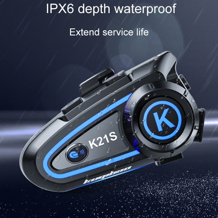 KUQIBAO K21S Motorcycle Riding Helmet Dual Intercom Bluetooth Headset With Lights(Soft Microphone) - free shipping - PMC TechLife - Order now!