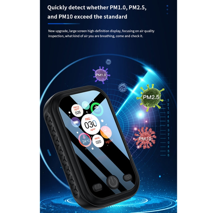 Haze Dust Air Quality Temperature Humidity Detector(Black) - Air & Water Quality Tester by PMC TechLife | Online Shopping South Africa | PMC TechLife | Buy Now Pay Later Mobicred