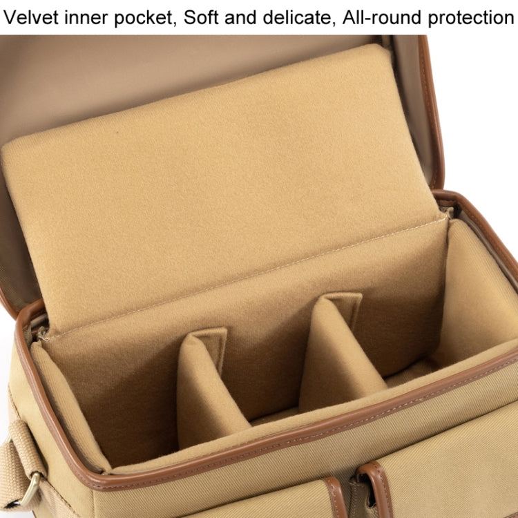 Cwatcun D146 Medium Vintage Camera Bag Crossbody Canvas Digital Bag - free shipping - PMC TechLife - Order now!