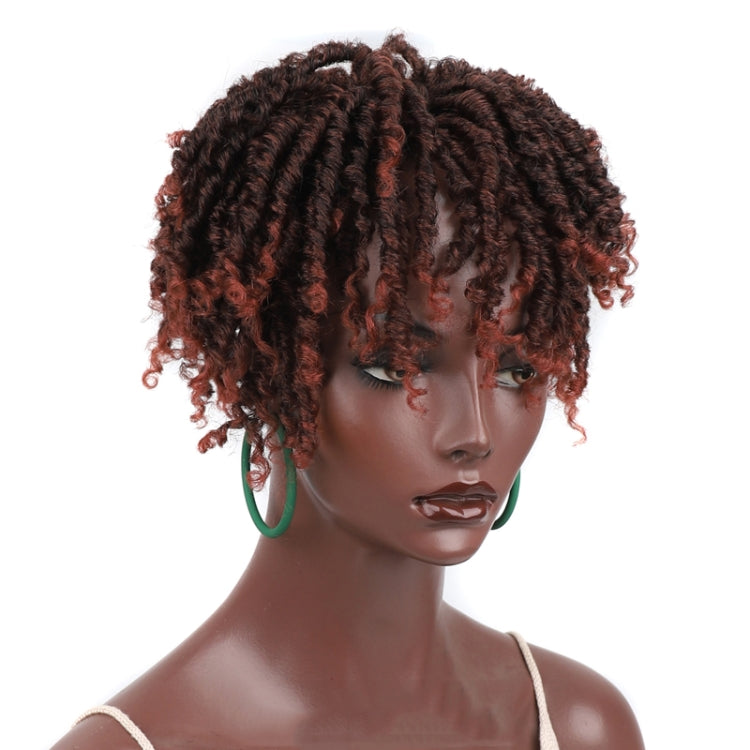 Personalized Hollow Curl Hip Hop Short Hair Dirty Braid Wig Blocks, Model: 1BT350 - free shipping - PMC TechLife - Order now!