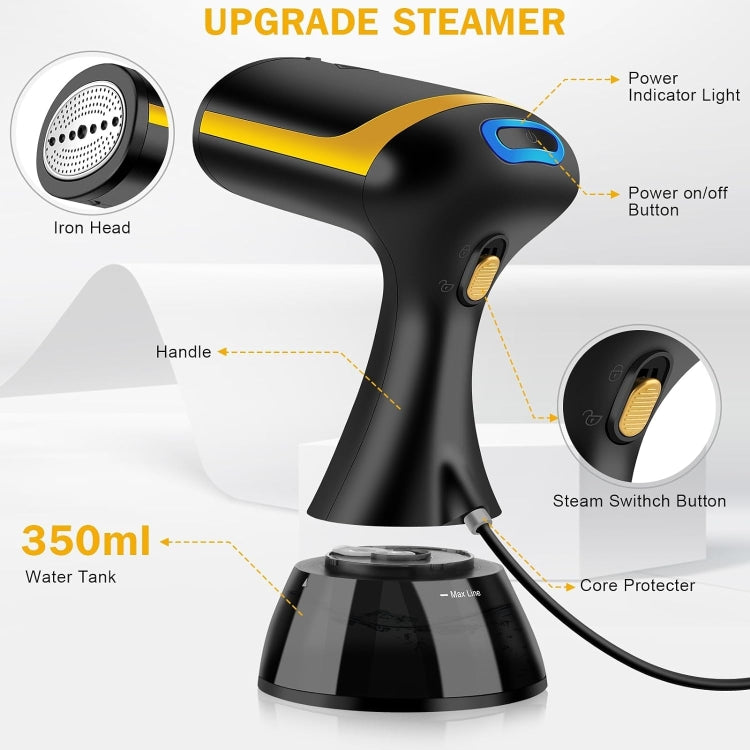 Small Portable Handheld Household Steam Spray Clothes Wrinkle Removal Iron, Size: US Plug(Black) - free shipping - PMC TechLife - Order now!