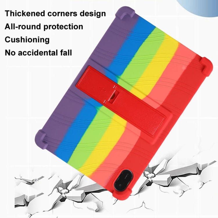 For Honor Pad X9 Shockproof Silicone Tablet Protective Case With Holder(Red) - Honor by PMC TechLife | Online Shopping South Africa | PMC TechLife | Buy Now Pay Later Mobicred