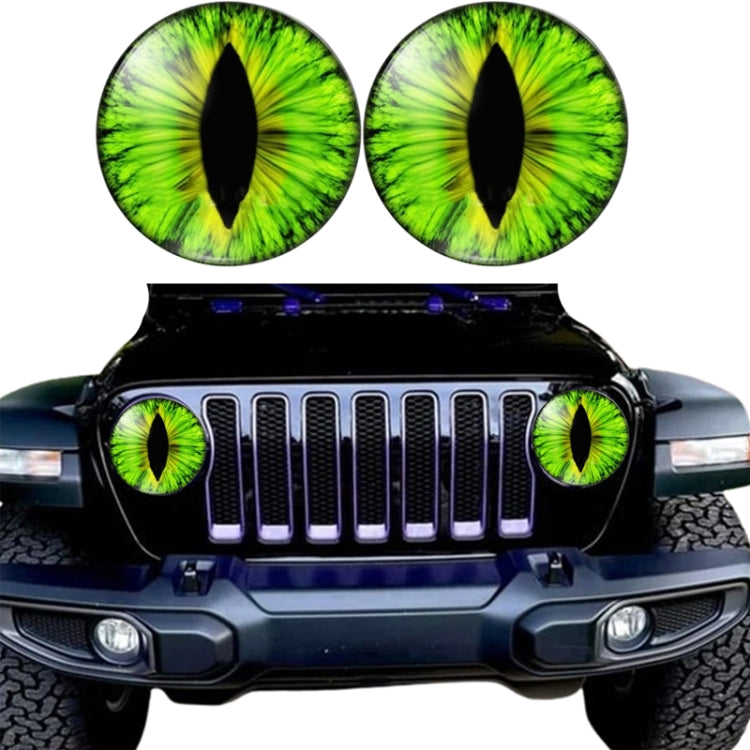 1pair Beast Eyes Headlight Decorative Stickers Off-Road Vehicle Front Lights Stereo Decals, Style: 7 - Lamp Decoration by PMC TechLife | Online Shopping South Africa | PMC TechLife | Buy Now Pay Later Mobicred