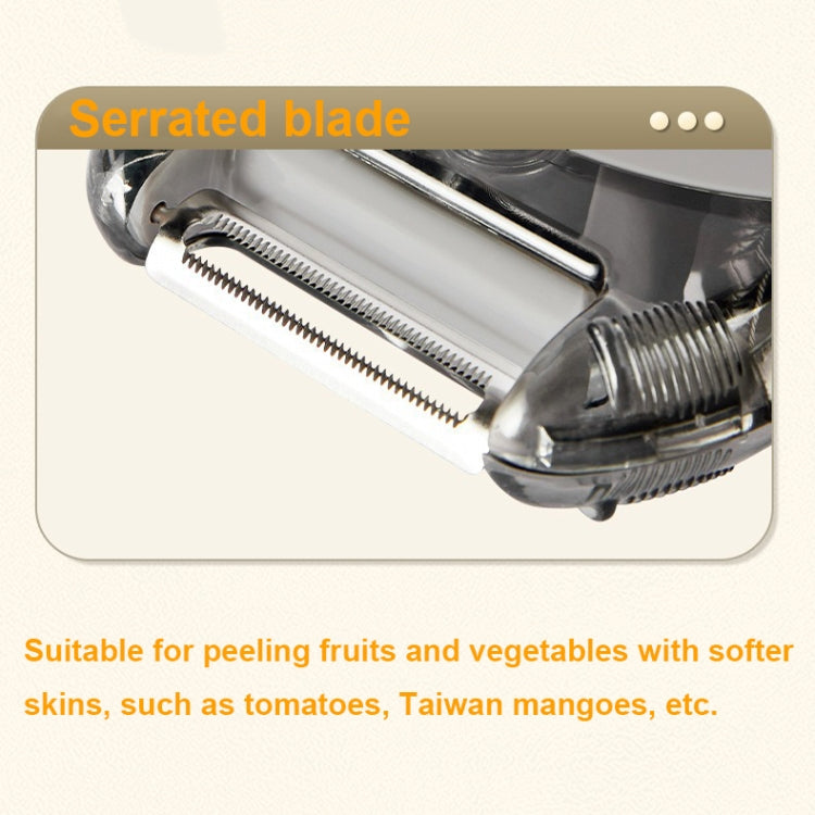 3-In-1 Multifunctional Rotary Peeler Household Kitchen Tools Scraper Fruit Grater(Green) - Cutter & Peeler by PMc TechLife | Online Shopping South Africa | PMc TechLife | Buy Now Pay Later Mobicred