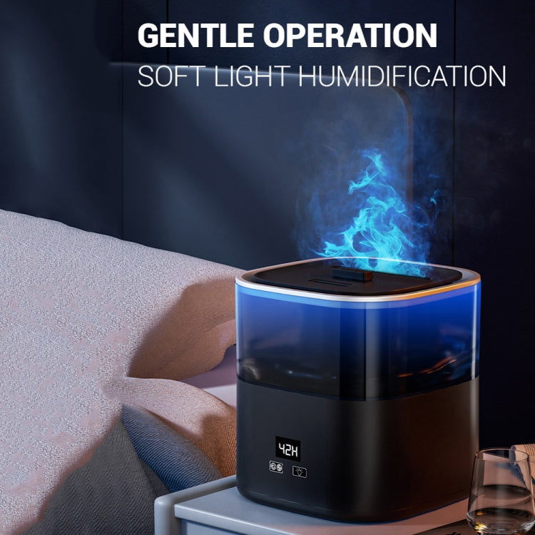 JSQ-58 1.1L large Capacity Digital Display Flame Atomization Humidifier, Color: White(EU Plug) - free shipping - PMC TechLife - Order now!