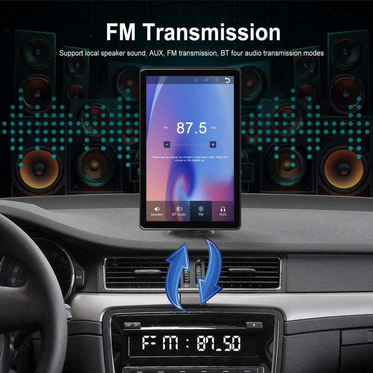 8-inch Car Full Touch Screen Player Supports Horizontal and Vertical CarPlay / Android Auto, Spec: With Camera - Car MP3 & MP4 & MP5 by PMC Jewellery | Online Shopping South Africa | PMC Jewellery | Buy Now Pay Later Mobicred