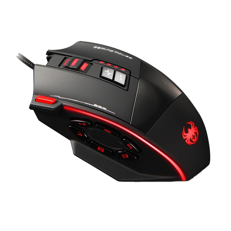 ZELOTES C19 12-Keys Ergonomic Programming Custom Wired Mouse(Black) - free shipping - PMC TechLife - Order now!