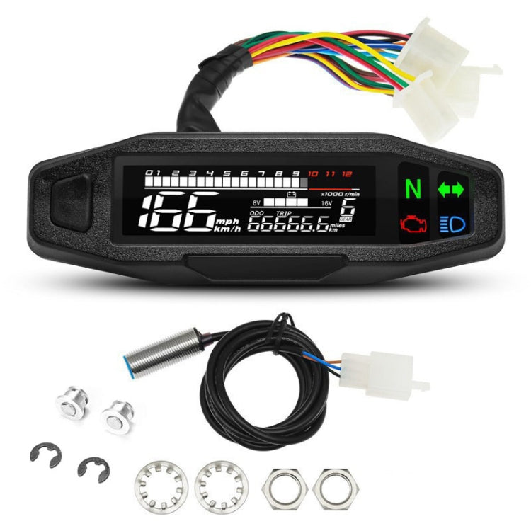 Motorcycle HD LCD Fuel Level Speed Electronic Instrument - Electrical Instruments by PMC Jewellery | Online Shopping South Africa | PMC Jewellery | Buy Now Pay Later Mobicred