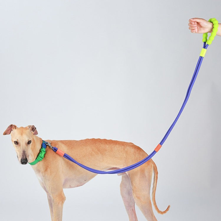 Explosion-Proof  Two-Stage Dog Leash With Foam Handle For Medium And Large Dogs(Black Currant) - Leashes & Chest Strap by PMC TechLife | Online Shopping South Africa | PMC TechLife | Buy Now Pay Later Mobicred