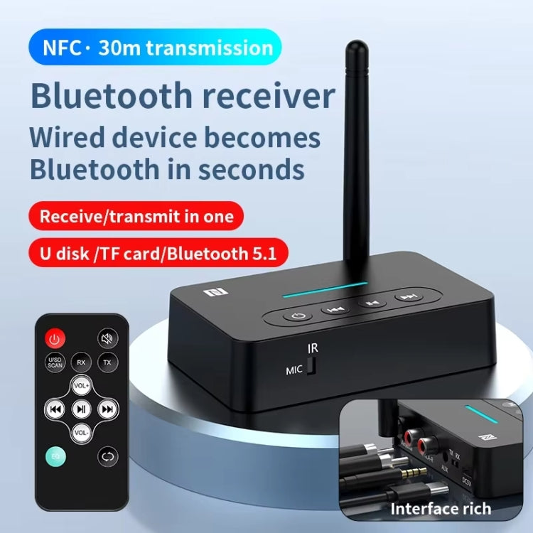 D9 2-in-1 Old-fashioned Audio Car Bluetooth Receiver Transmitter NFC Music Bluetooth Adapter - free shipping - PMC Jewellery - Order now!
