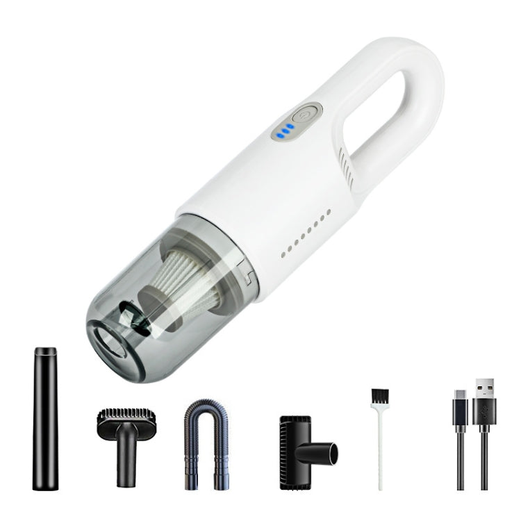Wireless Car-mounted High-power Suction Handheld Vacuum Cleaner, Color: White Two-speed Adjustment 11.1V - Vacuum Cleaner by PMC Jewellery | Online Shopping South Africa | PMC Jewellery | Buy Now Pay Later Mobicred