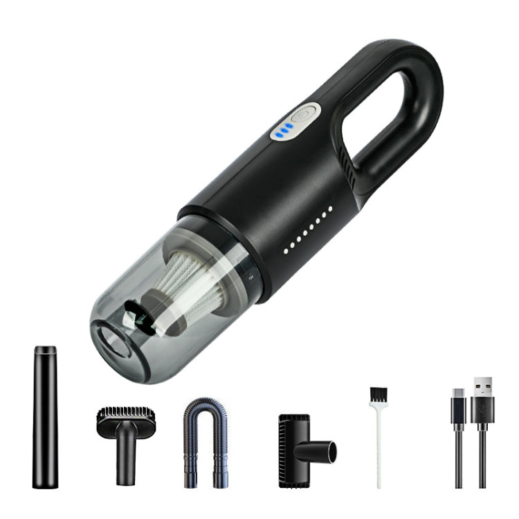 Wireless Car-mounted High-power Suction Handheld Vacuum Cleaner, Color: Black 7.4V - Vacuum Cleaner by PMC Jewellery | Online Shopping South Africa | PMC Jewellery | Buy Now Pay Later Mobicred