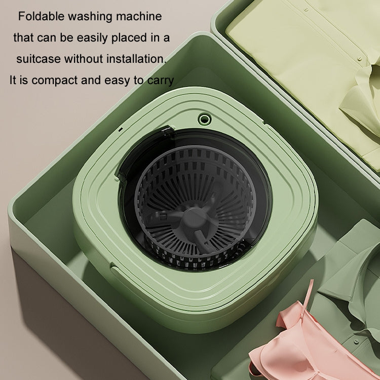 Fully Automatic Mini Foldable Washing Machine With Dehydration Function, Size: EU Plug(Yellow) - free shipping - PMC TechLife - Order now!