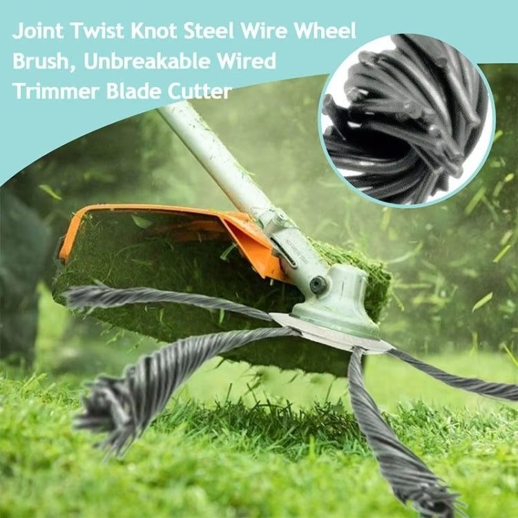 Steel Wire Weeding Wheel Twisted Wire Weeding Disc Mower Blade Accessories, Spec: 6-heads - Lawn Mower, Saws & Accessories by PMC TechLife | Online Shopping South Africa | PMC TechLife | Buy Now Pay Later Mobicred