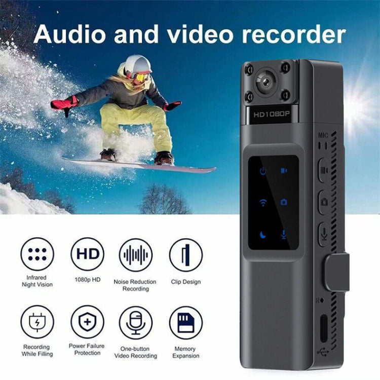 WIFI HD Night Vision Chest-Worn Work Recorder Cycling Camera, Model: L13+128G TF Card+Bracket - Video Cameras by PMC TechLife | Online Shopping South Africa | PMC TechLife | Buy Now Pay Later Mobicred