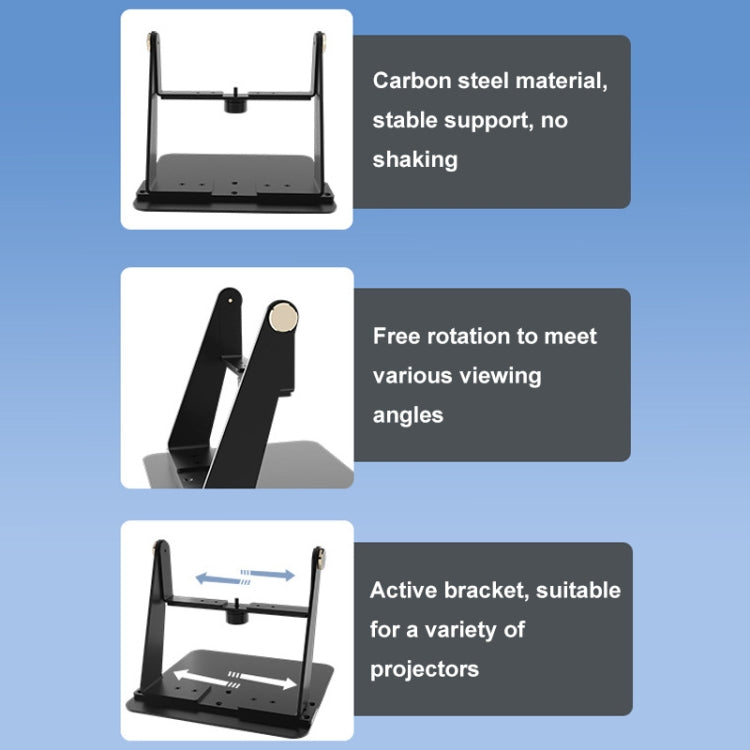 Punch-free Desktop Metal Adjustable Projector Stand(Black) - Other by PMC TechLife | Online Shopping South Africa | PMC TechLife | Buy Now Pay Later Mobicred
