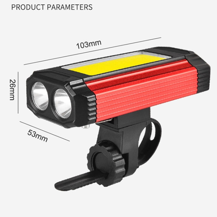 E-SMARTER K011 Bike LED Lamp USB Rechargeable Cycling Light COB Bright Flashlight(Silver) - free shipping - PMC TechLife - Order now!