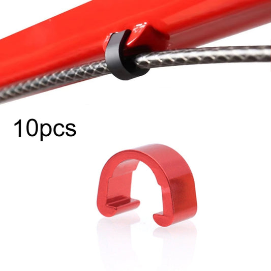 10pcs Bicycle Brake Gearshift Cable Tube Fixing C-shaped Buckle(Random Color Delivery) - Others by PMC Jewellery | Online Shopping South Africa | PMC Jewellery | Buy Now Pay Later Mobicred