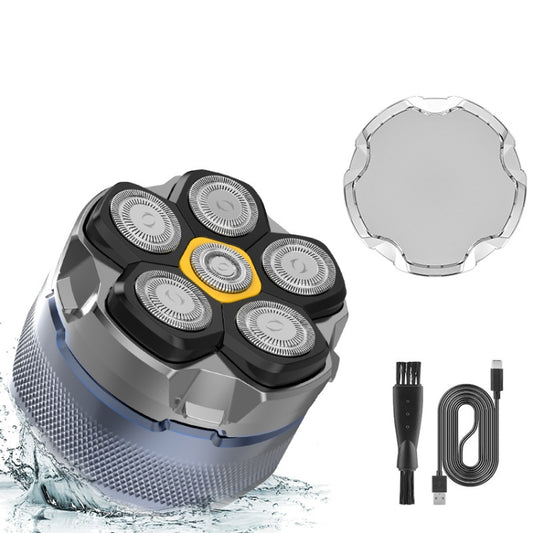 Magnetic Intelligent Six-Blade Washable Electric Shaver(USB) - Electric Shavers by PMC Jewellery | Online Shopping South Africa | PMC Jewellery | Buy Now Pay Later Mobicred