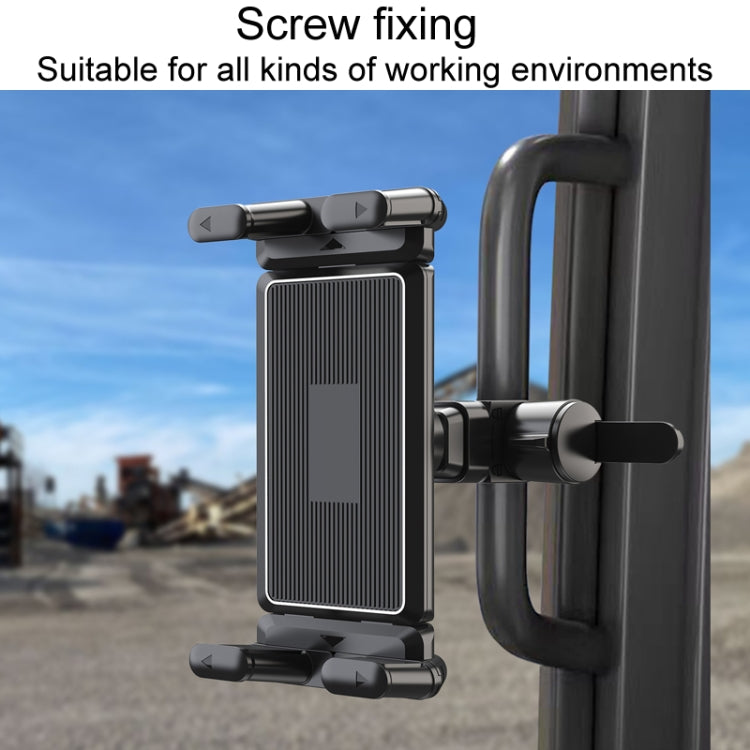 Engineering Truck Off-Road Vehicle Handrail Folding Screen Cell Phone Tablet Universal Bracket - Universal Car Holders by PMC TechLife | Online Shopping South Africa | PMC TechLife | Buy Now Pay Later Mobicred