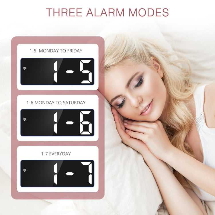 JX012 Multifunctional LED Electronic Clock Battery Plug-in Dual-purpose Bedside Alarm Clock(Blue) - Alarm Clocks by PMc TechLife | Online Shopping South Africa | PMc TechLife | Buy Now Pay Later Mobicred