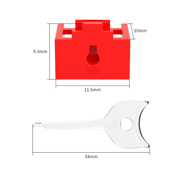 RJ45 Pport Anti-theft Lock Removable Dust Plug(Transparent 10 Plug+1 Key) - Anti-Dust Plugs by PMC TechLife | Online Shopping South Africa | PMC TechLife | Buy Now Pay Later Mobicred