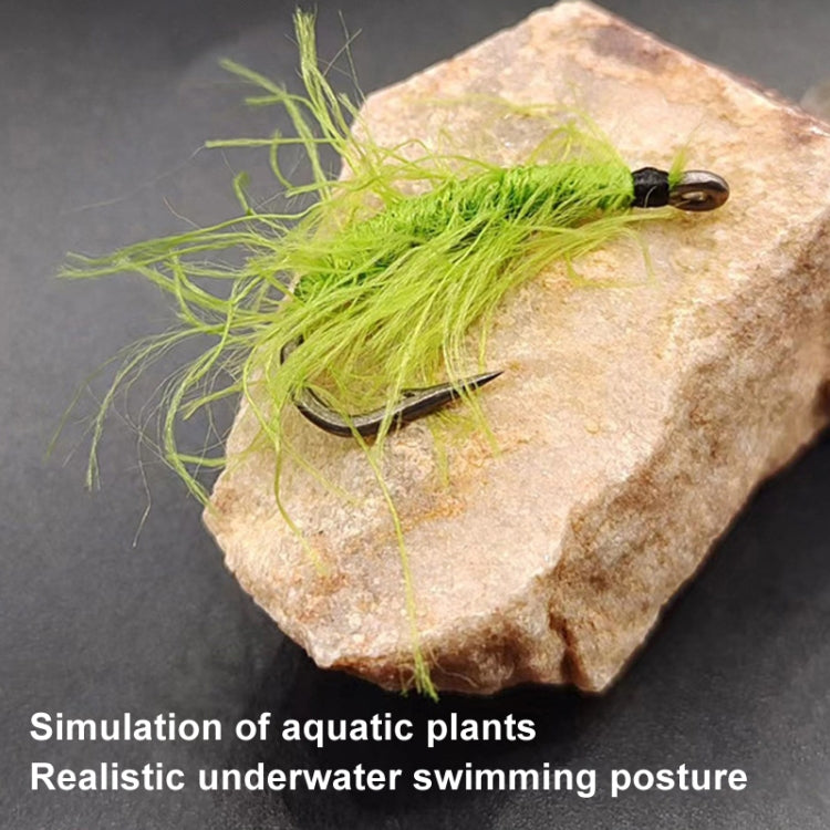 4pcs /Box Hooks Imitation Aquatic Grass Fishing Hooks Grass Hooks(6#) - Fishing Hooks by PMC TechLife | Online Shopping South Africa | PMC TechLife | Buy Now Pay Later Mobicred