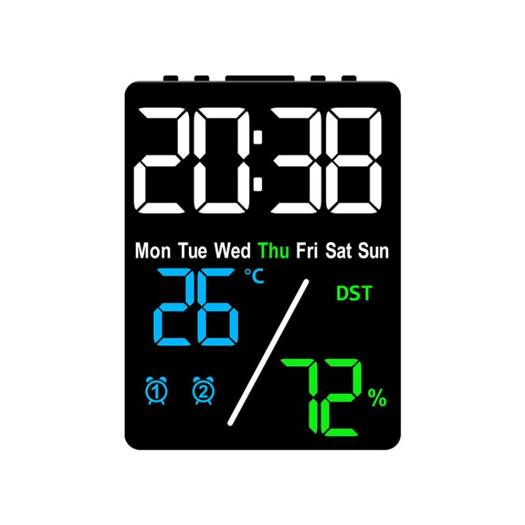 Multifunctional Temperature / Humidity Display Electronic Alarm Clock, Color: Three-color Black - Alarm Clocks by PMc TechLife | Online Shopping South Africa | PMc TechLife | Buy Now Pay Later Mobicred